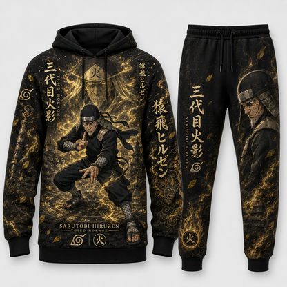 Limited Edition Leaf Village Fan Set — Hoodie & Sweatpants | Ninja Hero Style