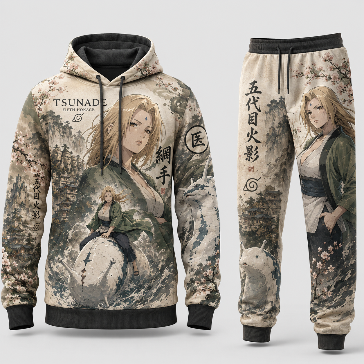 Limited Edition Leaf Village Fan Set — Hoodie & Sweatpants | Ninja Hero Style