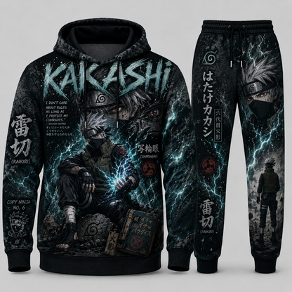 Limited Edition Leaf Village Fan Set — Hoodie & Sweatpants | Ninja Hero Style