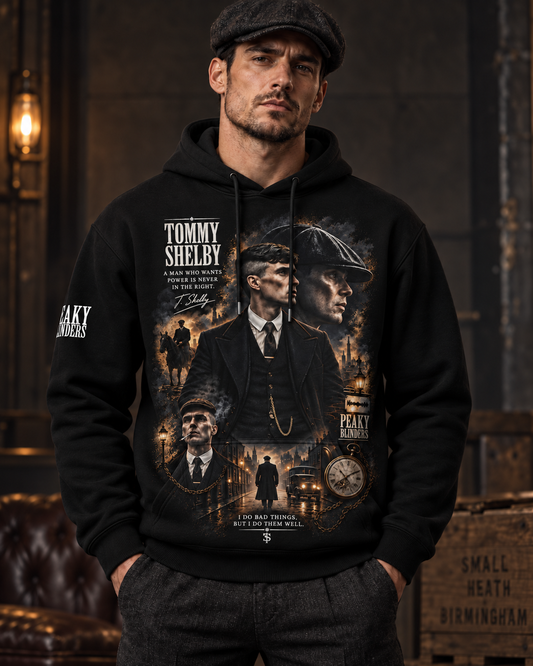 Limited Edition Tommy Shelby Vintage Gangster Graphic Apparel — Hoodie, Zip Hoodie, Sweatshirt & T-Shirt