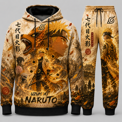 Limited Edition Leaf Village Fan Set — Hoodie & Sweatpants | Ninja Hero Style