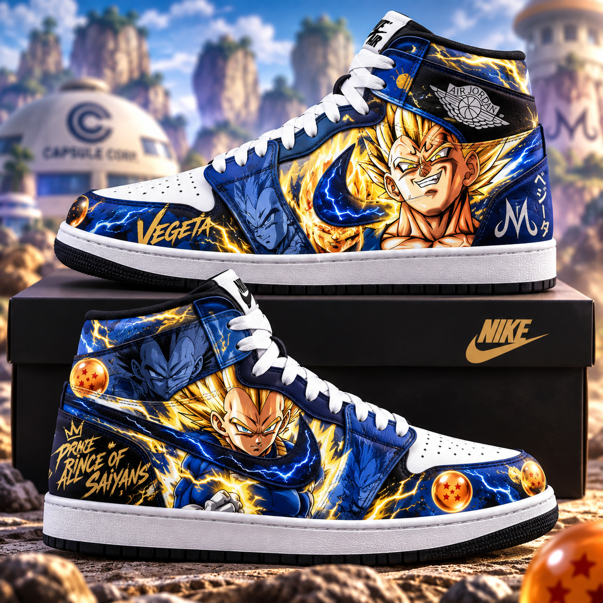 DBL Vegeta Fan Shoes — Anime High Sneaker Gift