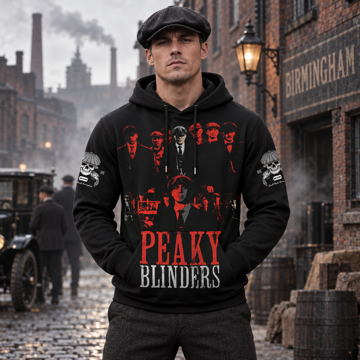 Peaky Blinders Red Black Apparel Collection | Hoodie, Zip Hoodie, Sweatshirt, T-Shirt & Polo Shirt