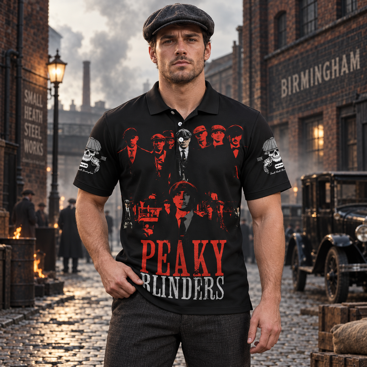 Peaky Blinders Red Black Apparel Collection | Hoodie, Zip Hoodie, Sweatshirt, T-Shirt & Polo Shirt