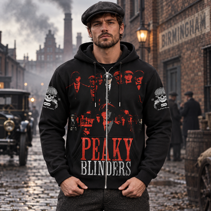 Peaky Blinders Red Black Apparel Collection | Hoodie, Zip Hoodie, Sweatshirt, T-Shirt & Polo Shirt