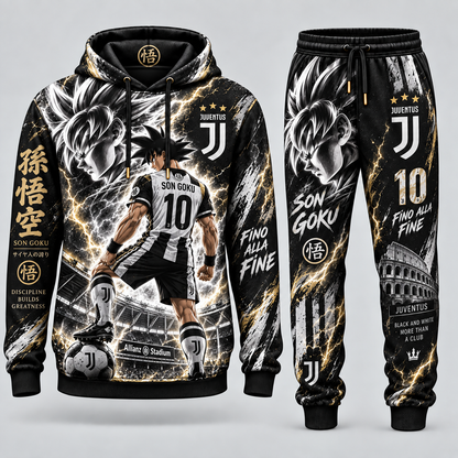 Limited Edition Son Goku x Champions League Hoodie & Sweatpants Fan Set