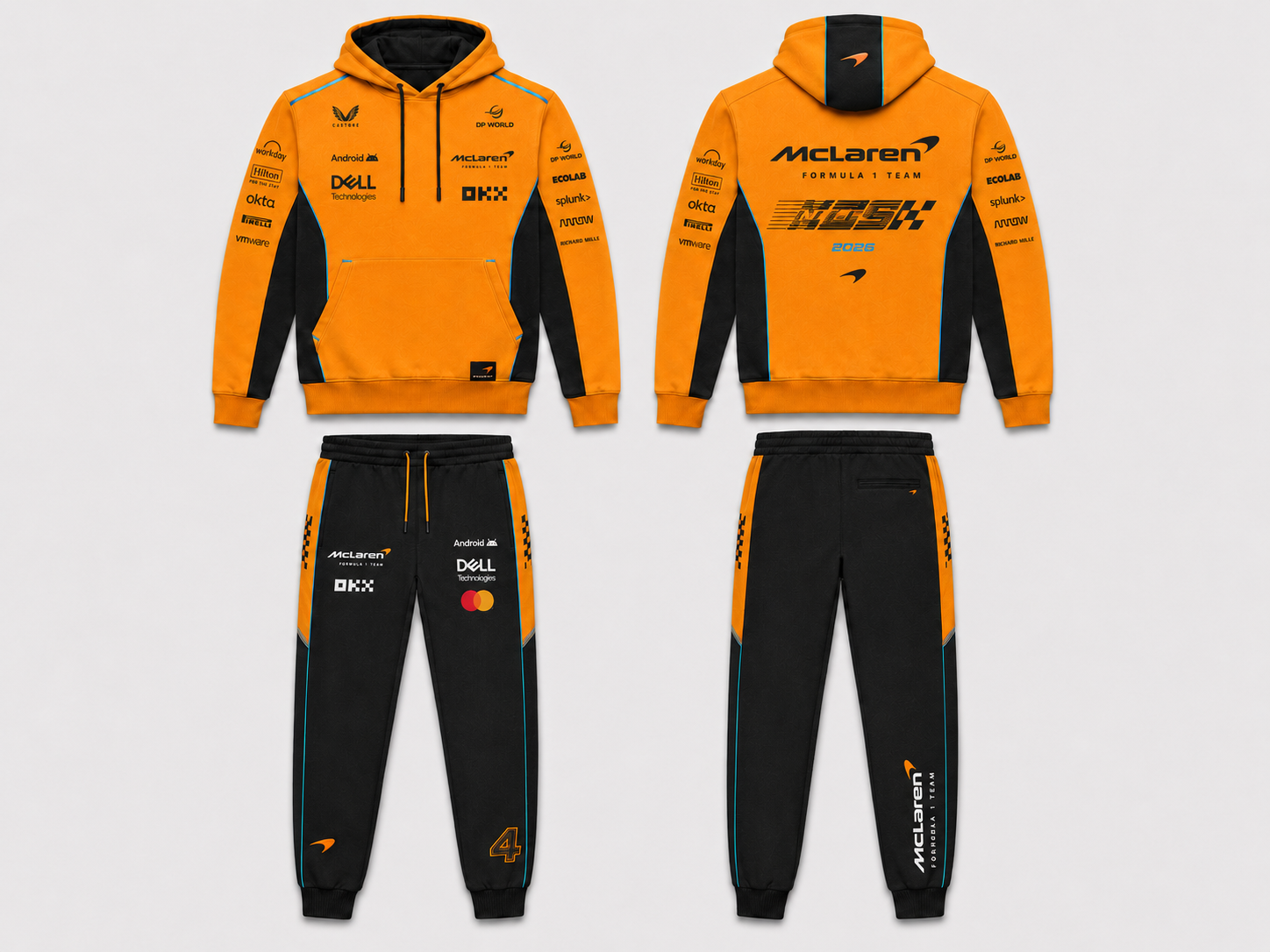 Formula Racing F1 Hoodie & Sweatpants Set — Motorsport Team Inspired Tracksuit — Racing Fan Outfit 2 - Custom Fan Apparel Image 1