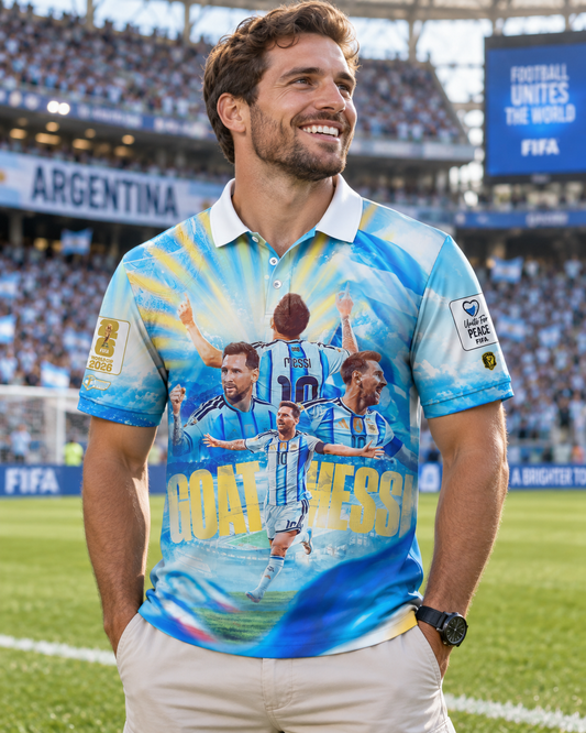 Argentina GOAT Soccer Graphic Hoodie, Football Legend Sweatshirt, Blue Champion T-Shirt, Zip Hoodie & Polo Fan Shirt