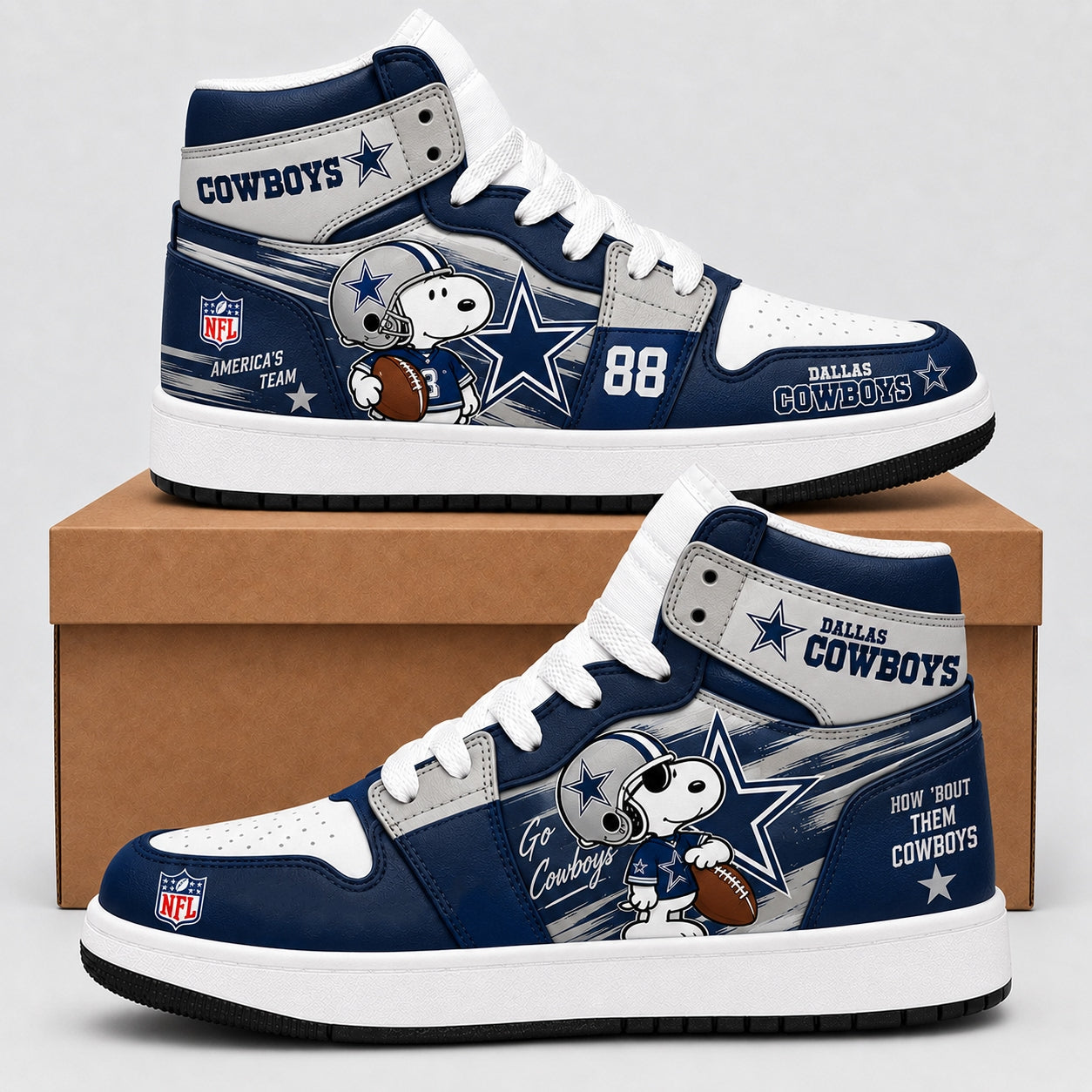 Beagle Dog - NFL Football Fan Shoes | All 32 Teams Available