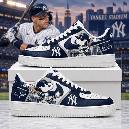 MLB Snoopy Fan Sneakers | Baseball Team Shoes Gift