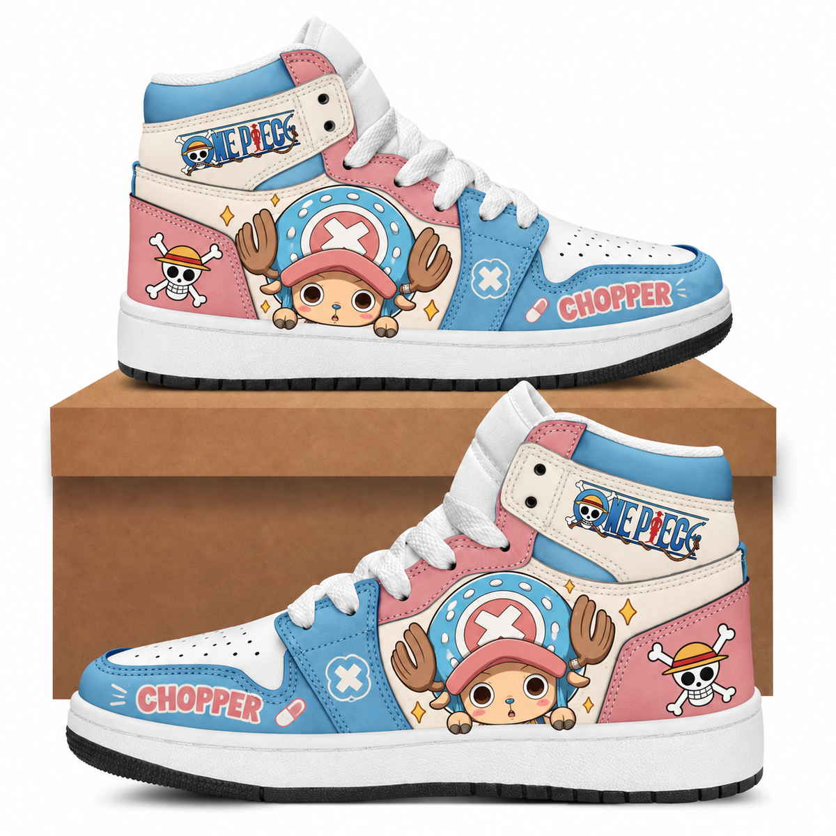 Limited Edition One Piece Squad Fan Shoes — Anime High Top Sneaker Gift
