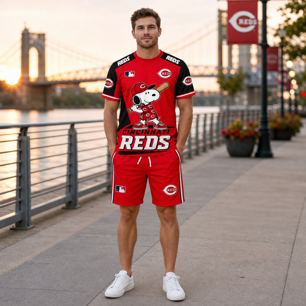 Sport Fan Set — T-Shirt + Shorts | All 30 Teams Available-COMBO GIFTS FOR FAN