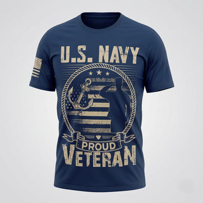 American Veteran Faith Shirt — Jesus Christ Veteran Graphic T-Shirt — Sweatshirt — Hoodie & Zip Hood - Custom Fan Apparel Image 1
