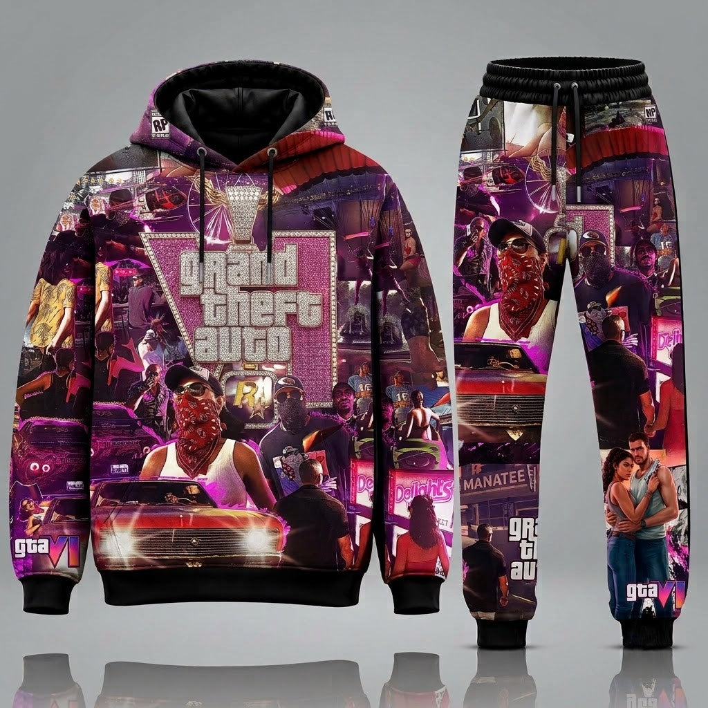 GTA VI Transformation Fan Set — GTA6 Hoodie & Sweatpants