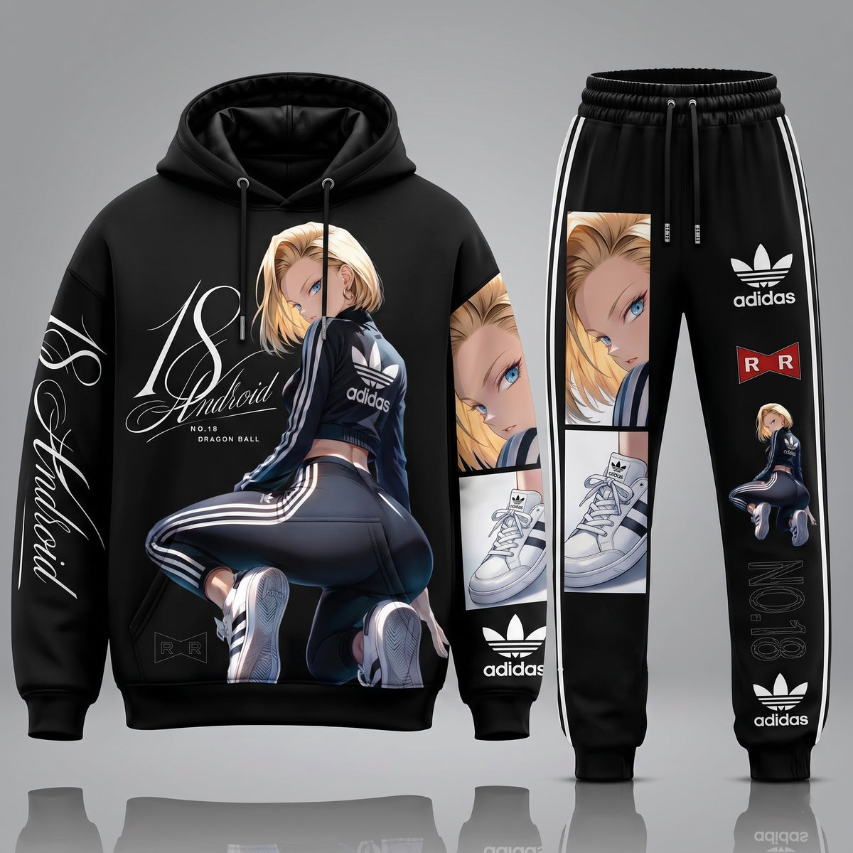 Adidas x Squad Dragon Ball Transformation Fan Set — Dragon Ball Hoodie & Sweatpants