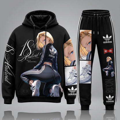 Adidas x Squad Dragon Ball Transformation Fan Set — Dragon Ball Hoodie & Sweatpants