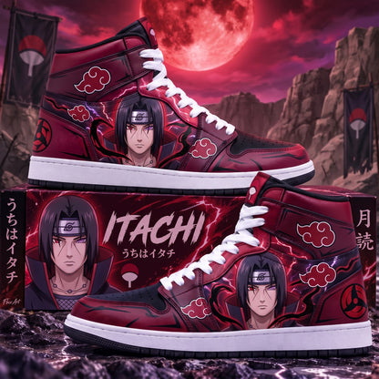 Uchiha Itachi High Top Sneakers — Naruto Inspired Fan Shoes