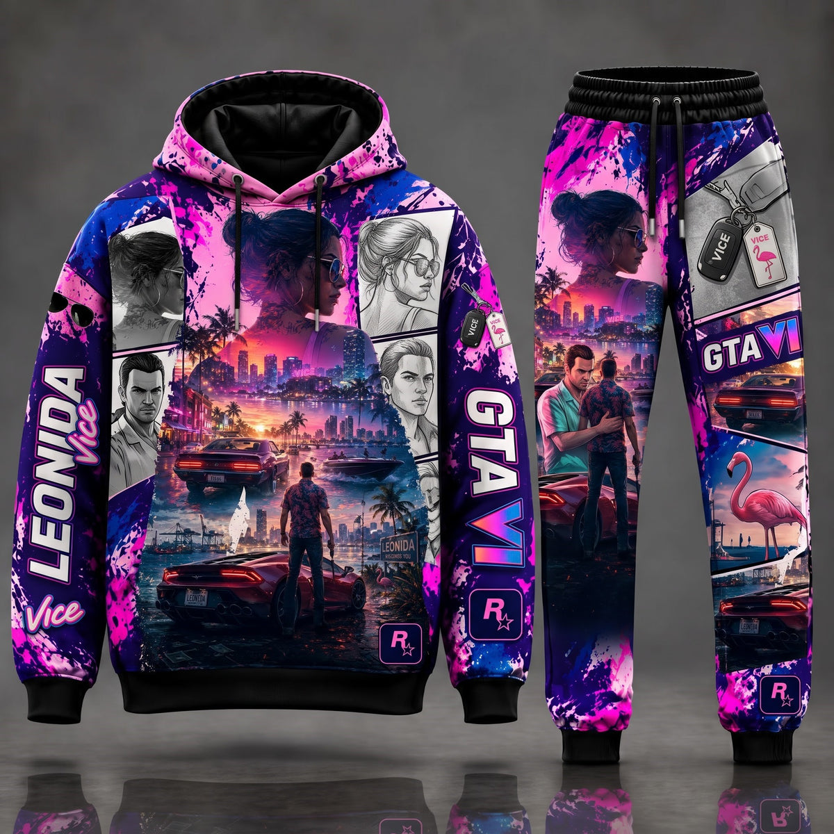 GTA6 Transformation Fan Set — GTA6 Hoodie & Sweatpants