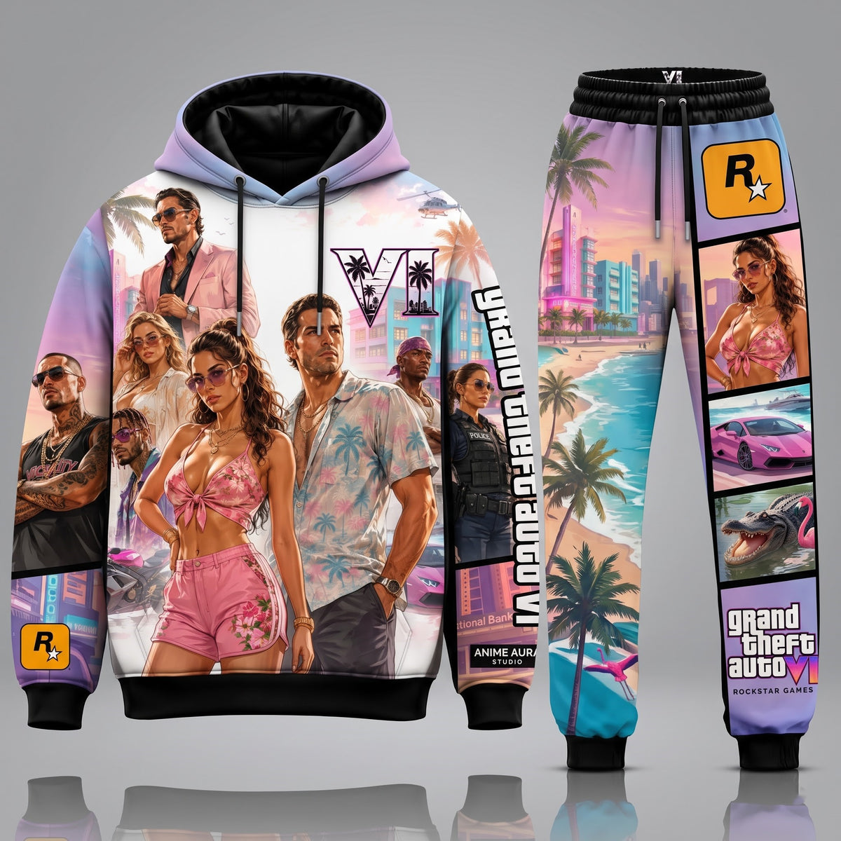 GTA VI Transformation Fan Set — GTA6 Hoodie & Sweatpants