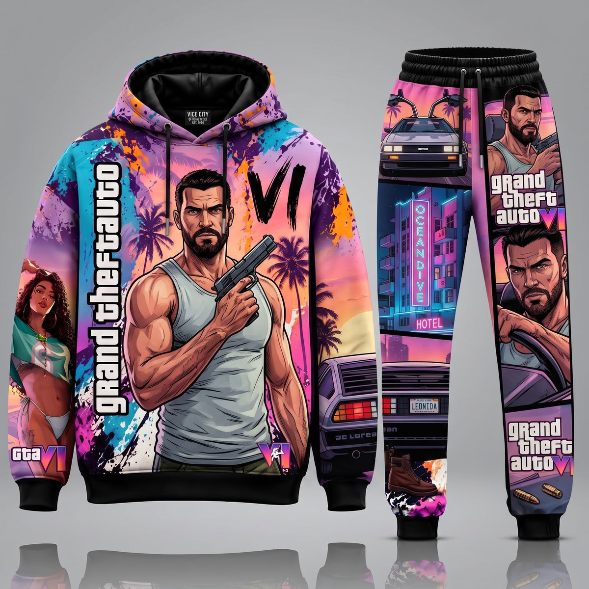 GTA VI Transformation Fan Set — GTA6 Hoodie & Sweatpants