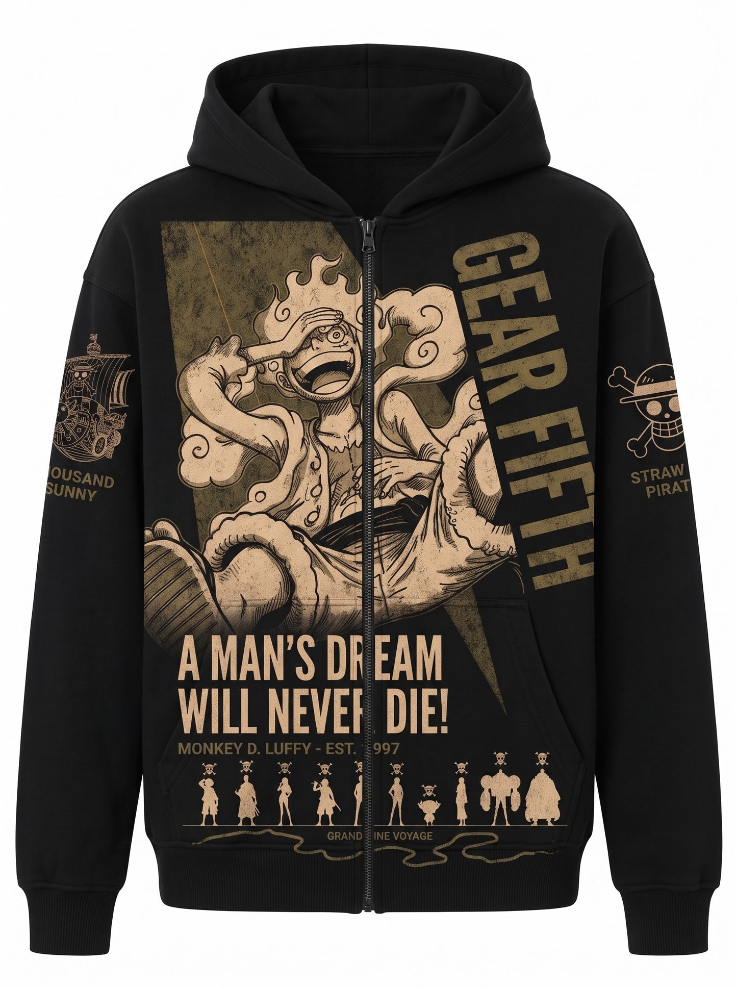 Anime Luffy Graphic Shirt, One Piece Inspired T-Shirt, Sweatshirt & Hoodie, Japanese Streetwear Fan Gift