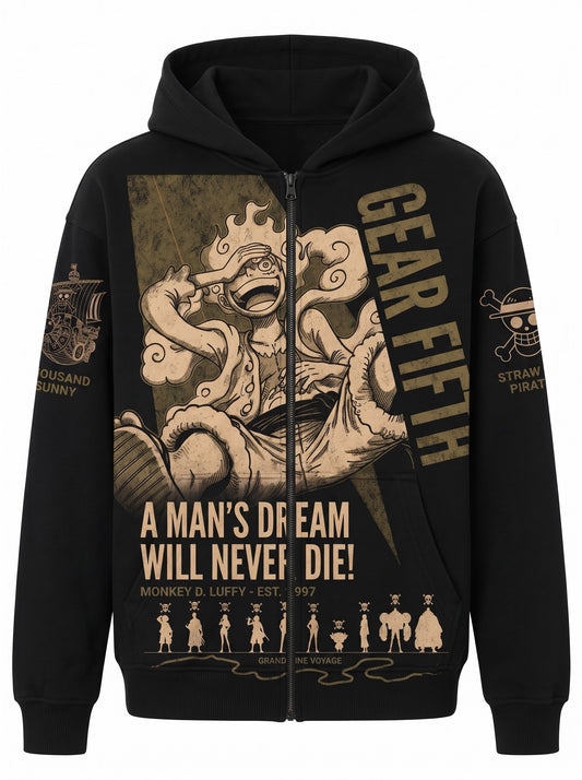 Anime Luffy Graphic Shirt, One Piece Inspired T-Shirt, Sweatshirt & Hoodie, Japanese Streetwear Fan Gift