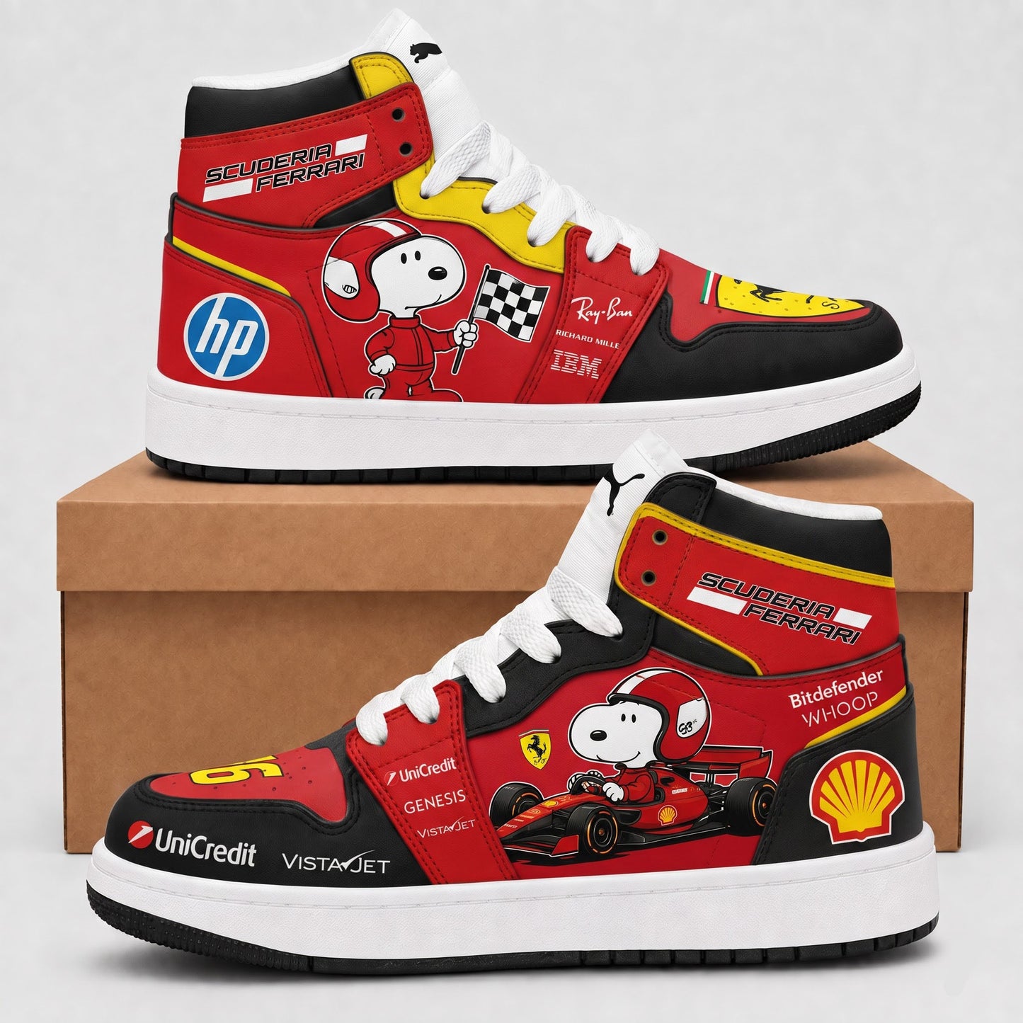 Sport Racing Fan Shoes | All 11 Formulaa Teams Available - Custom Fan Apparel Image 1