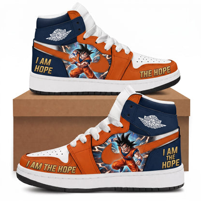 Son Goku High Top Sneakers — Dragon Ball Z Inspired Fan Shoes - Custom Fan Apparel Image 2