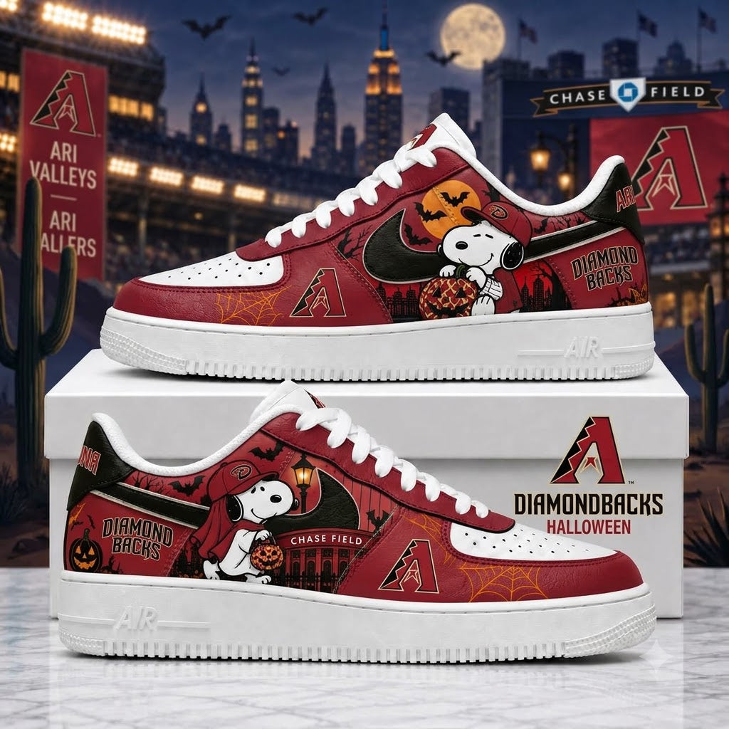 Halloween Edition - MLB Snoopy Fan Sneakers | Baseball Team Shoes Gift