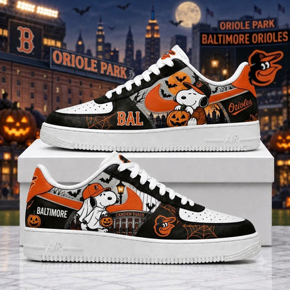 Halloween Edition - MLB Snoopy Fan Sneakers | Baseball Team Shoes Gift