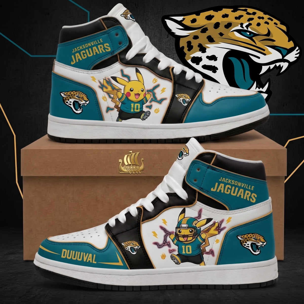 Pikachu NFL 32-Team Fan Sneakers | All 32 Football Teams Available