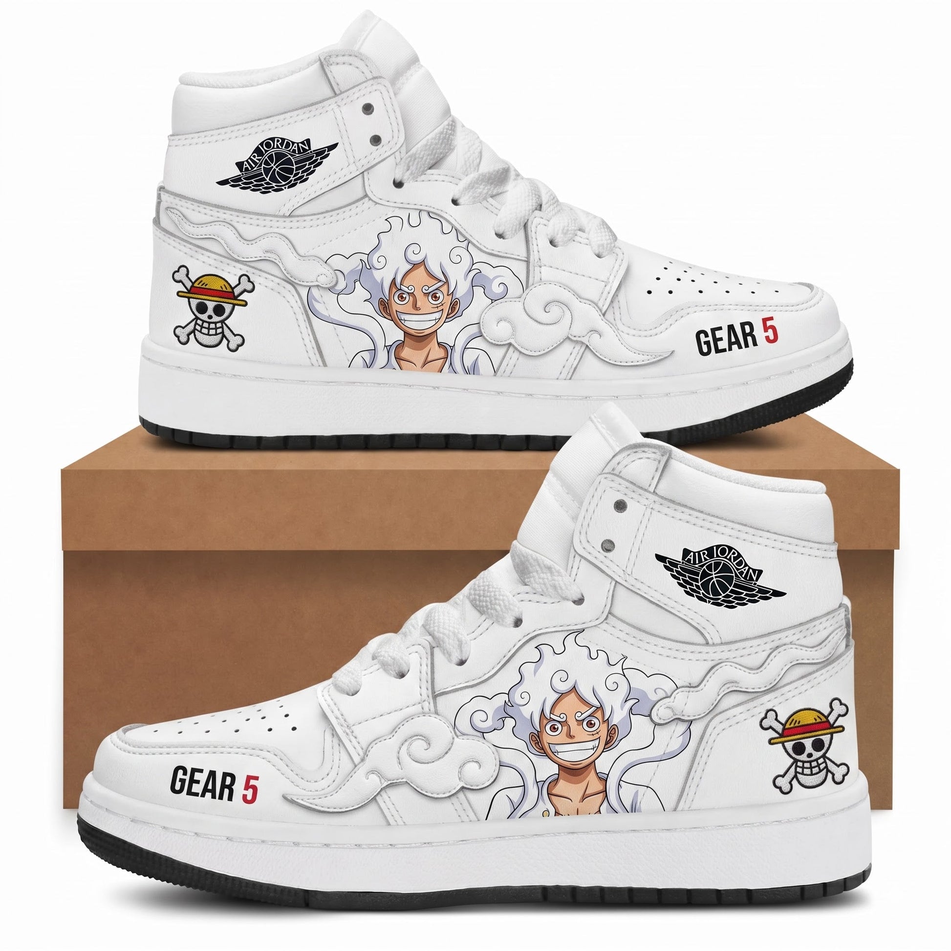 Monkey D. Luffy High Top Sneakers — One Piece Inspired Fan Shoes - Custom Fan Apparel Image 7
