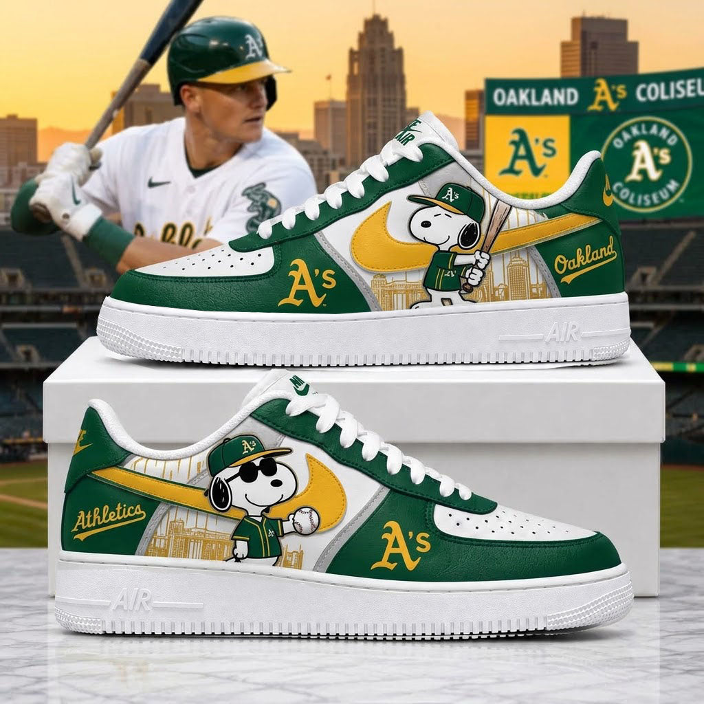 MLB Snoopy Fan Sneakers | Baseball Team Shoes Gift