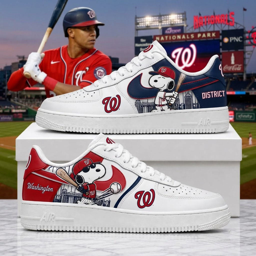 MLB Snoopy Fan Sneakers | Baseball Team Shoes Gift