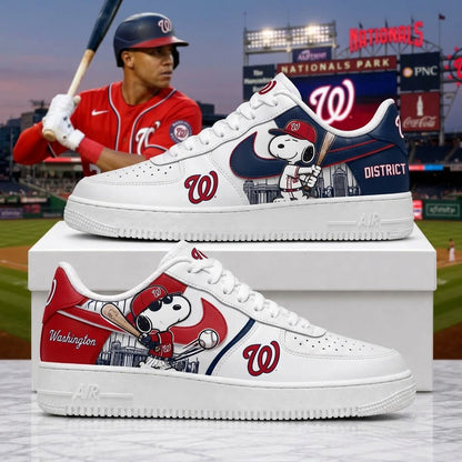 MLB Snoopy Fan Sneakers | Baseball Team Shoes Gift