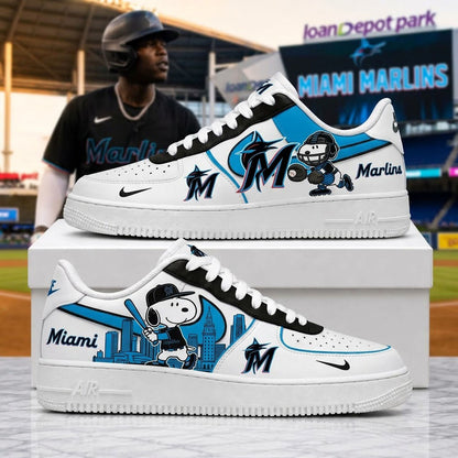 MLB Snoopy Fan Sneakers | Baseball Team Shoes Gift