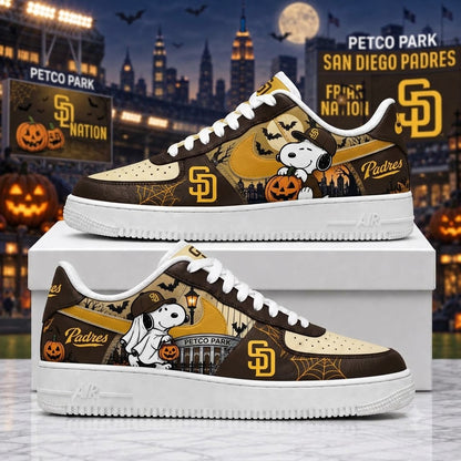 Halloween Edition - MLB Snoopy Fan Sneakers | Baseball Team Shoes Gift