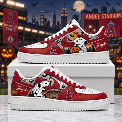 Halloween Edition - MLB Snoopy Fan Sneakers | Baseball Team Shoes Gift