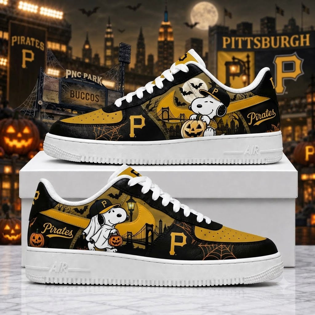 Halloween Edition - MLB Snoopy Fan Sneakers | Baseball Team Shoes Gift