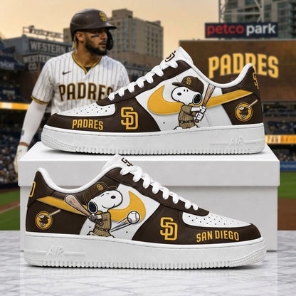 MLB Snoopy Fan Sneakers | Baseball Team Shoes Gift