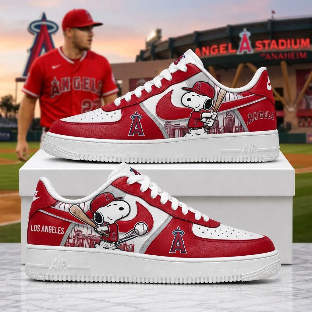 MLB Snoopy Fan Sneakers | Baseball Team Shoes Gift