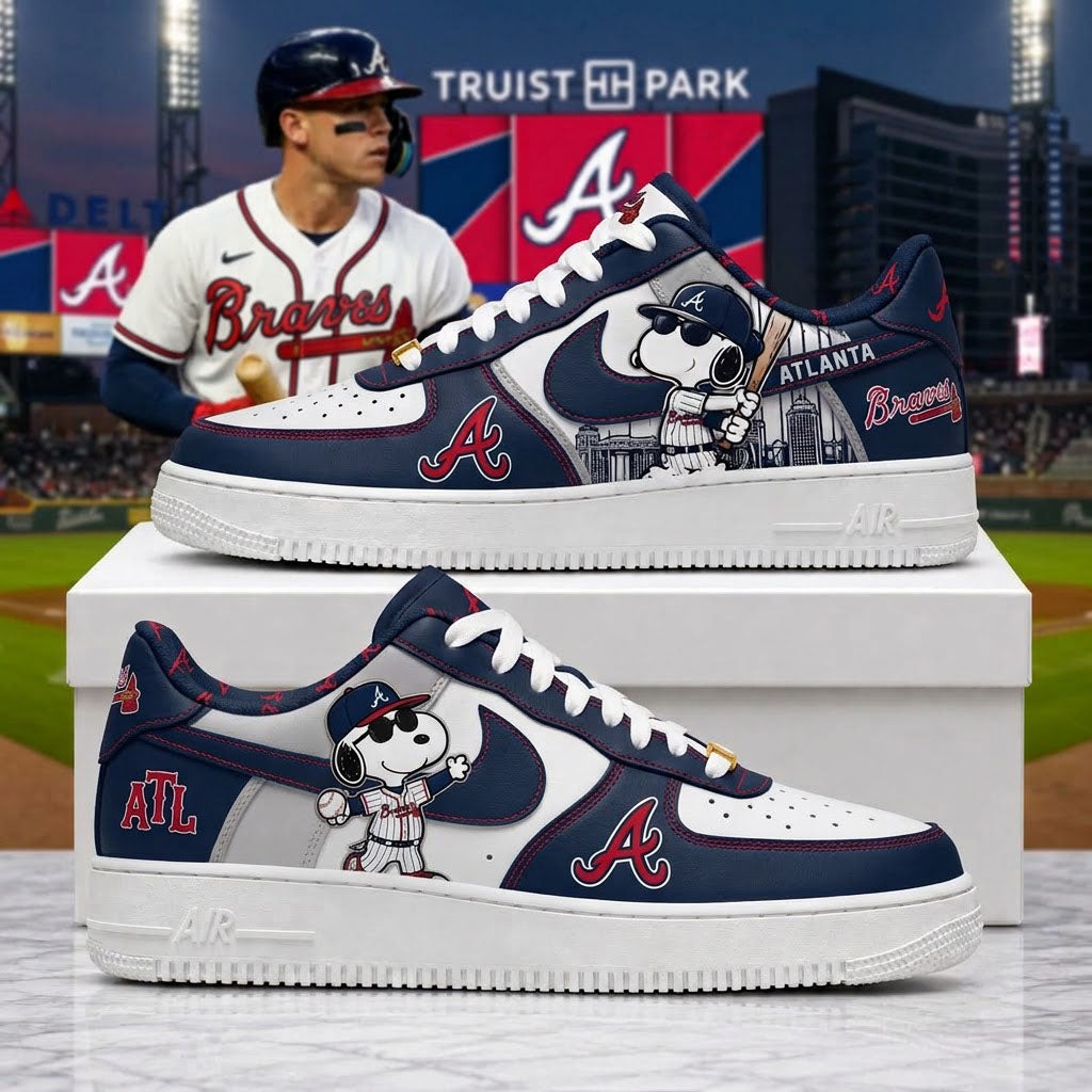 MLB Snoopy Fan Sneakers | Baseball Team Shoes Gift