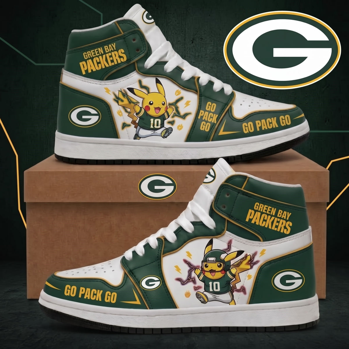 Pikachu NFL 32-Team Fan Sneakers | All 32 Football Teams Available