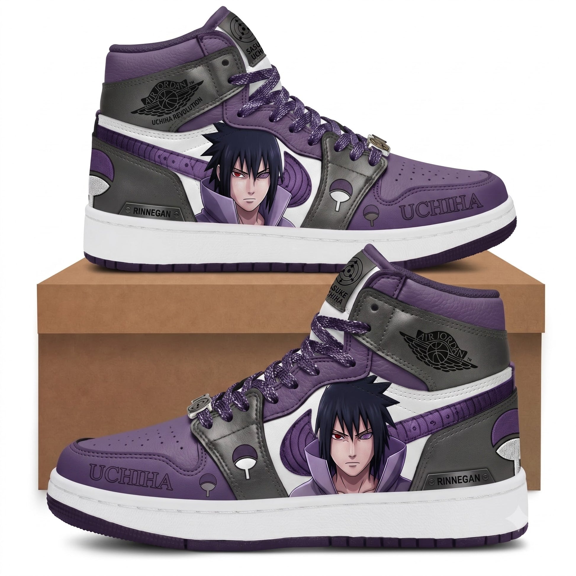 Uzumaki Naruto High Top Sneakers — Naruto Shippuden Inspired Fan Shoes - Custom Fan Apparel Image 7