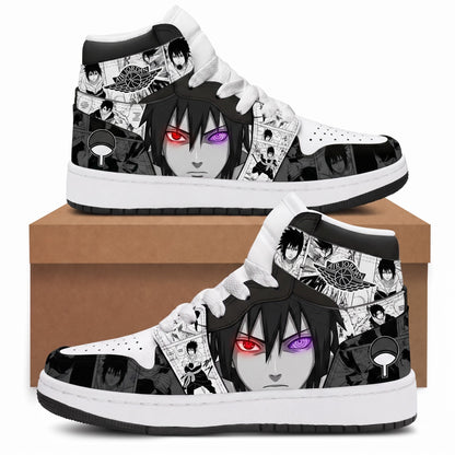 Uzumaki Naruto High Top Sneakers — Naruto Shippuden Inspired Fan Shoes - Custom Fan Apparel Image 4
