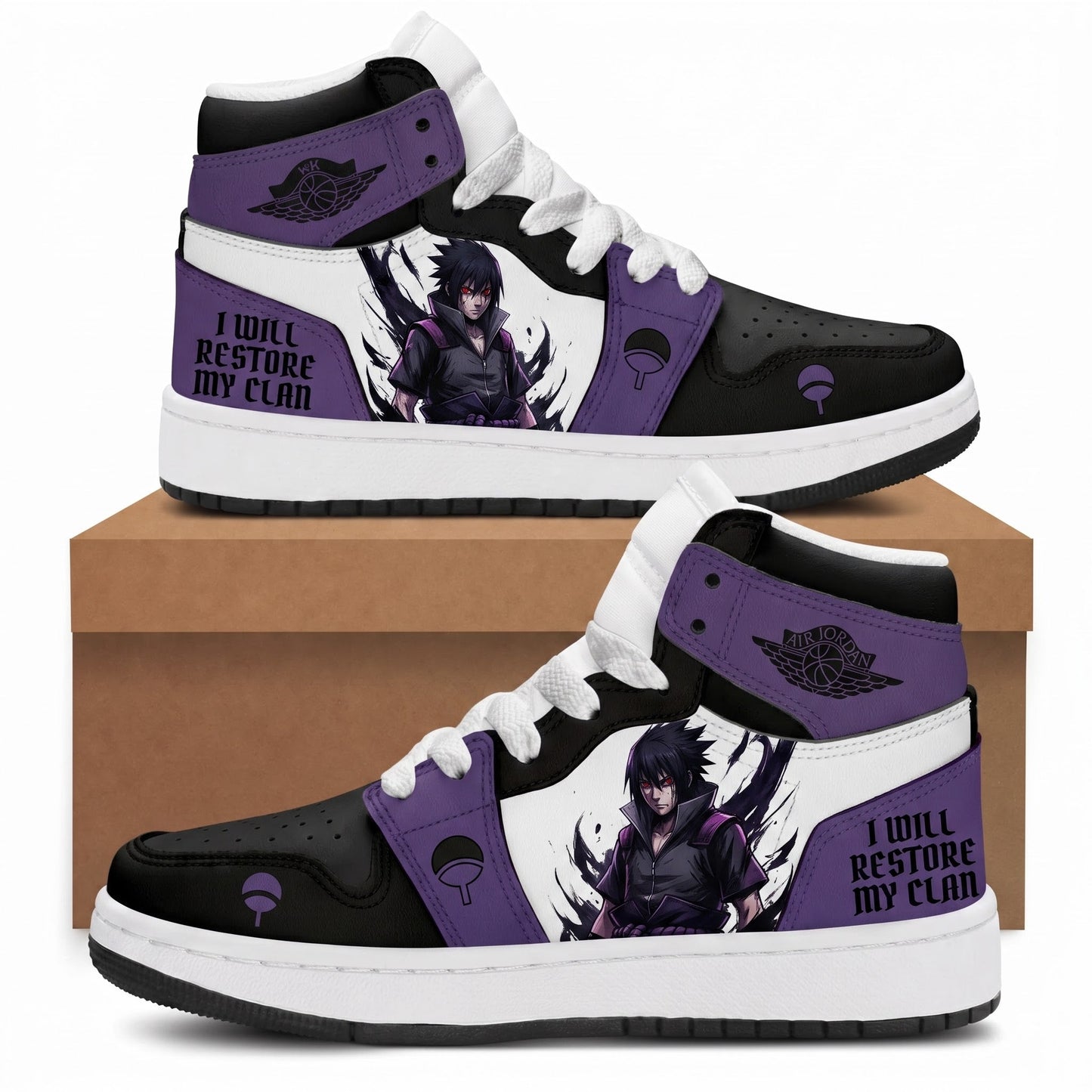 Uzumaki Naruto High Top Sneakers — Naruto Shippuden Inspired Fan Shoes - Custom Fan Apparel Image 8
