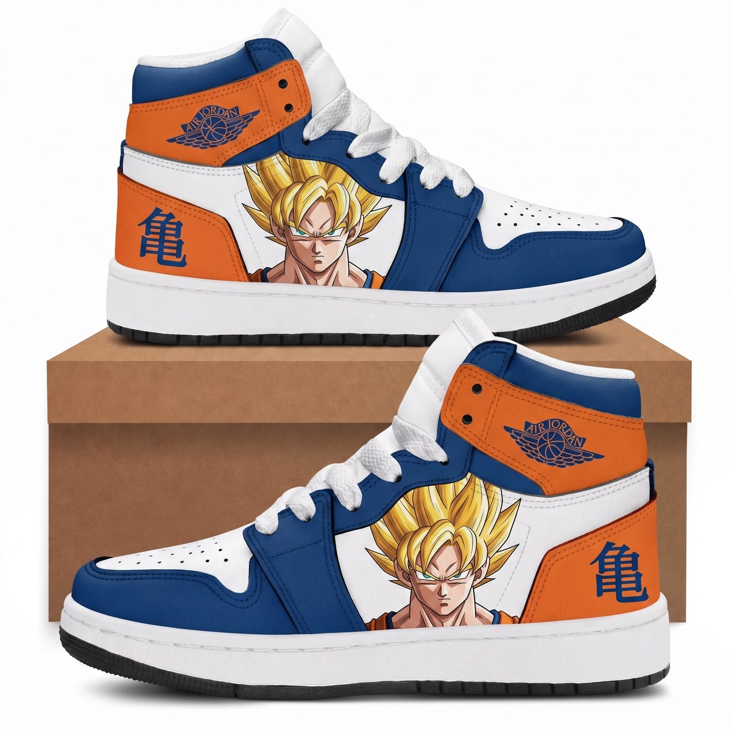 Son Goku High Top Sneakers — Dragon Ball Z Inspired Fan Shoes - Custom Fan Apparel Image 4