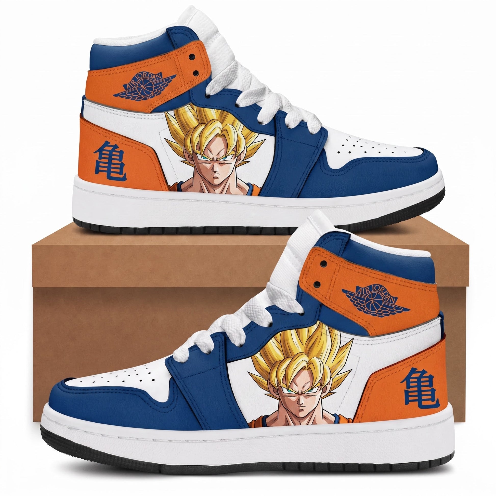Son Goku High Top Sneakers — Dragon Ball Z Inspired Fan Shoes - Custom Fan Apparel Image 4