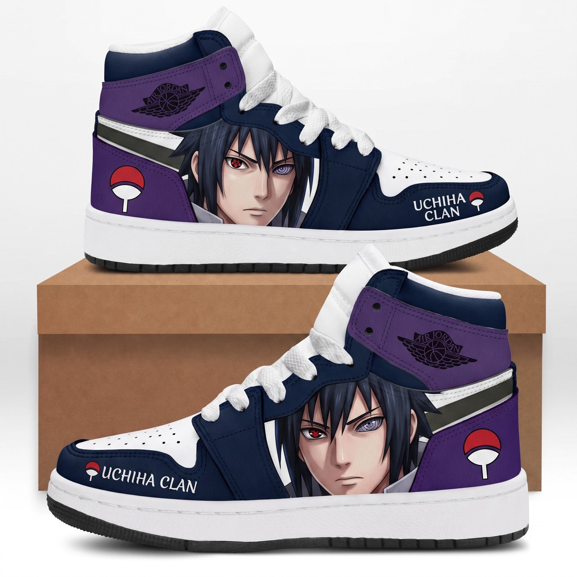 Uzumaki Naruto High Top Sneakers — Naruto Shippuden Inspired Fan Shoes - Custom Fan Apparel Image 3