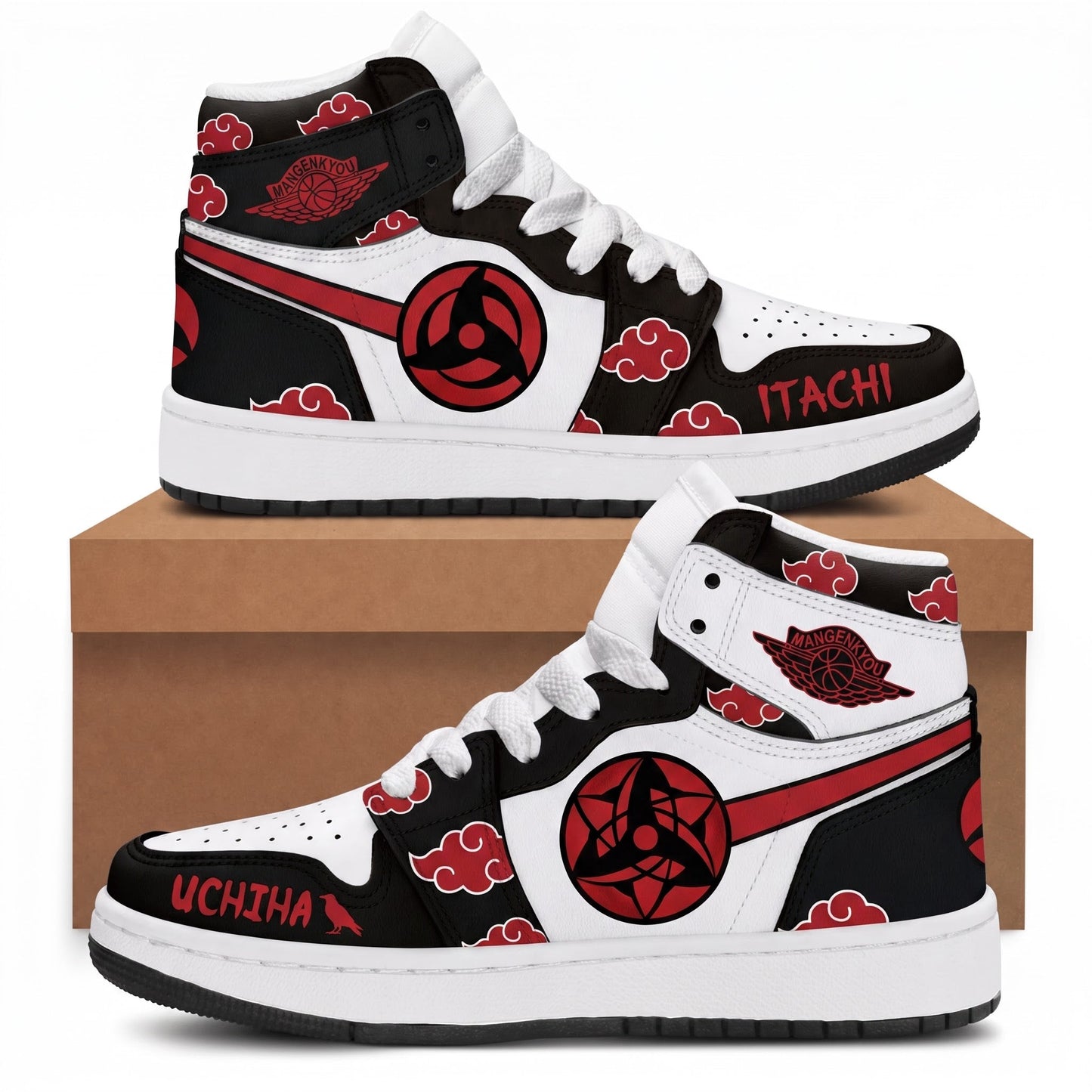 Uzumaki Naruto High Top Sneakers — Naruto Shippuden Inspired Fan Shoes - Custom Fan Apparel Image 3